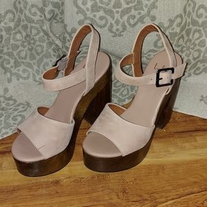 Pastel Pink Platform Heels